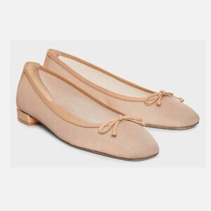 Stuart Weitzman Arabella Mesh Ballet Flats in Ginger Size 8